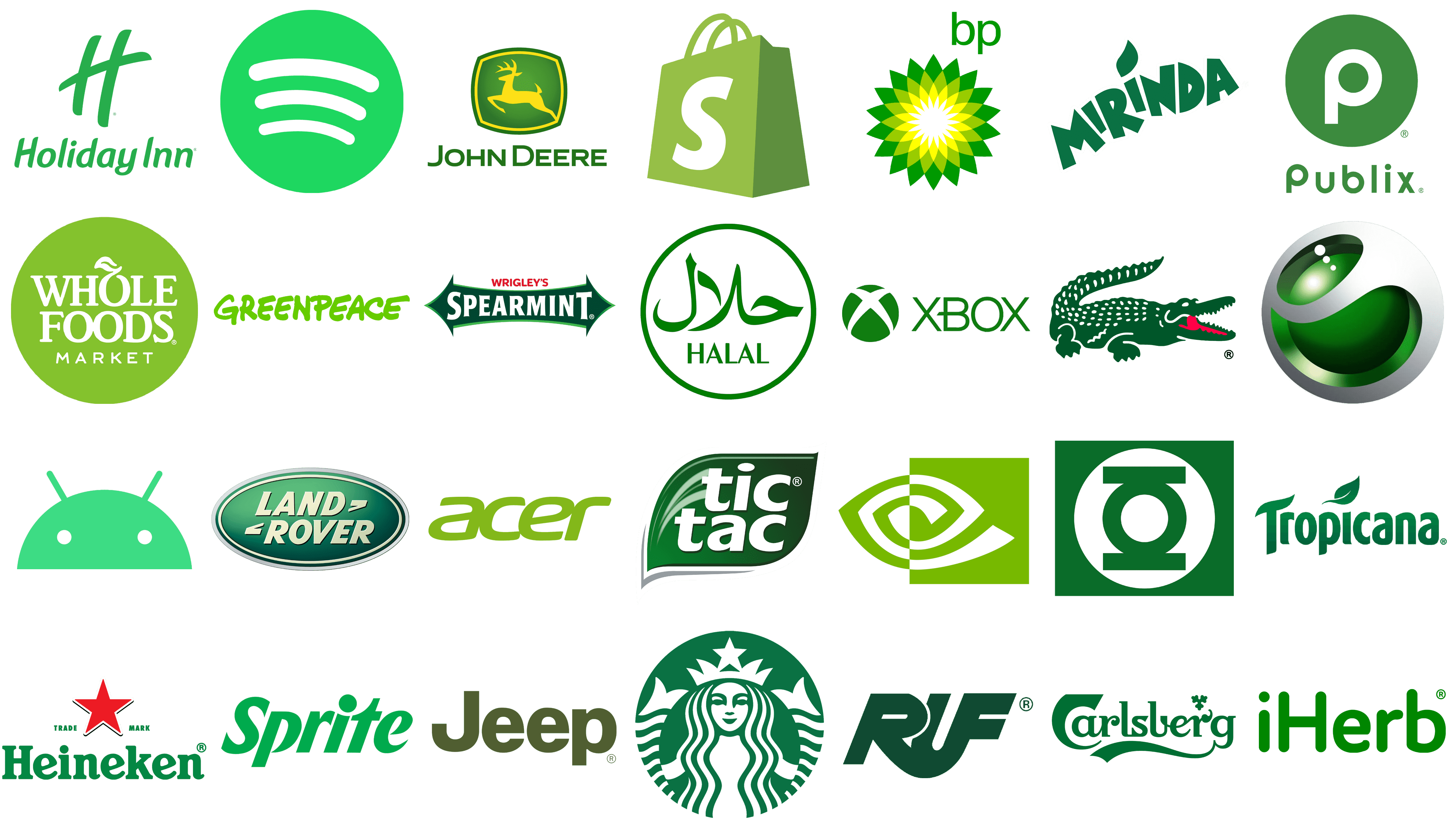 Most-Famous-Logos-in-Green
