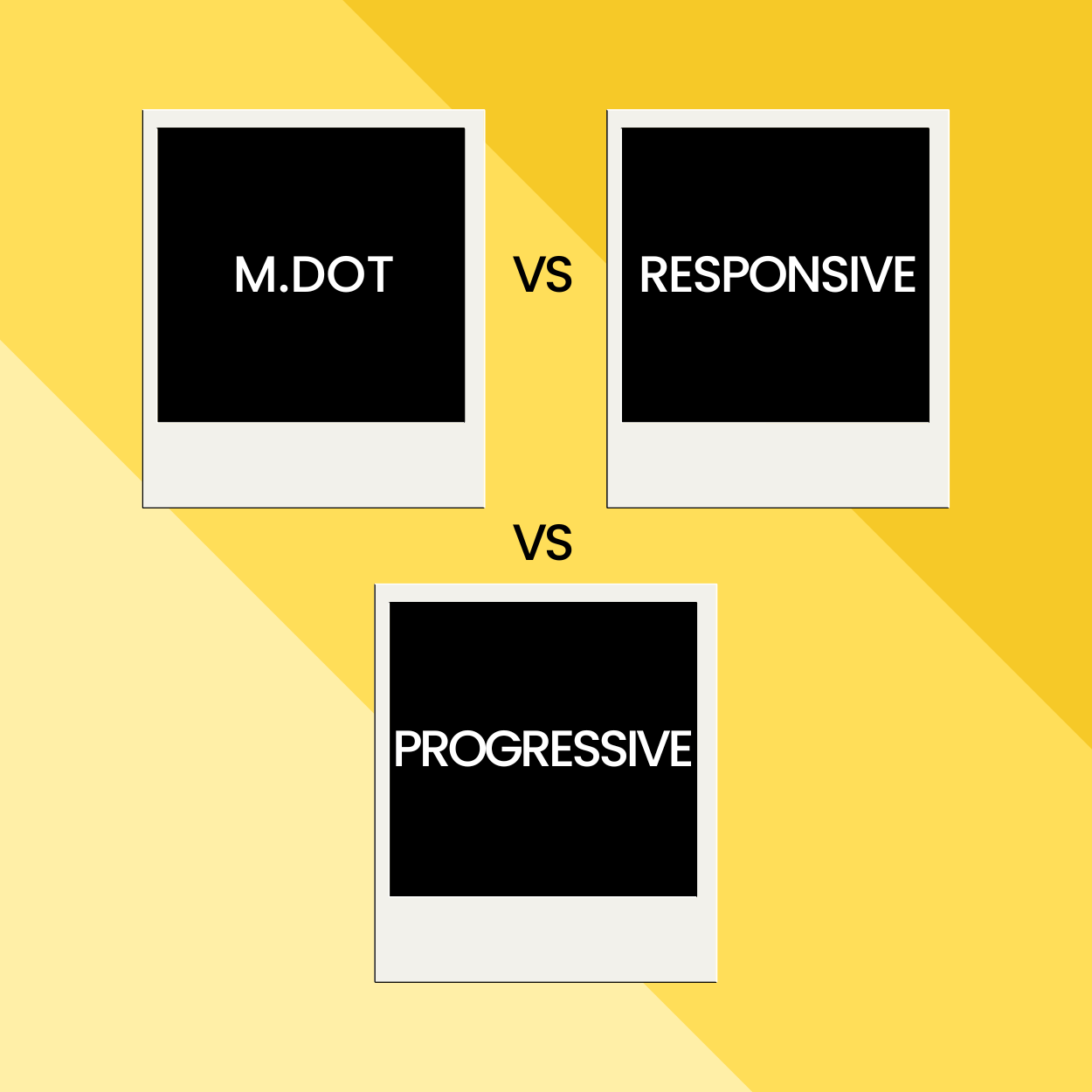 Thiết kế website của doanh nghiệp bạn M.dot, Responsive hay Progressive Website đang cần gì?