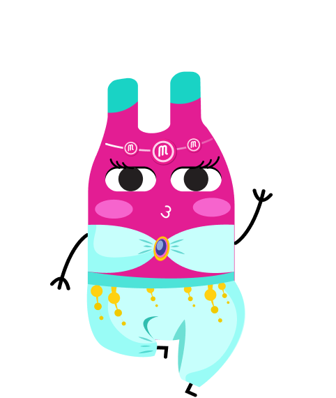 Floating Pink Genie
