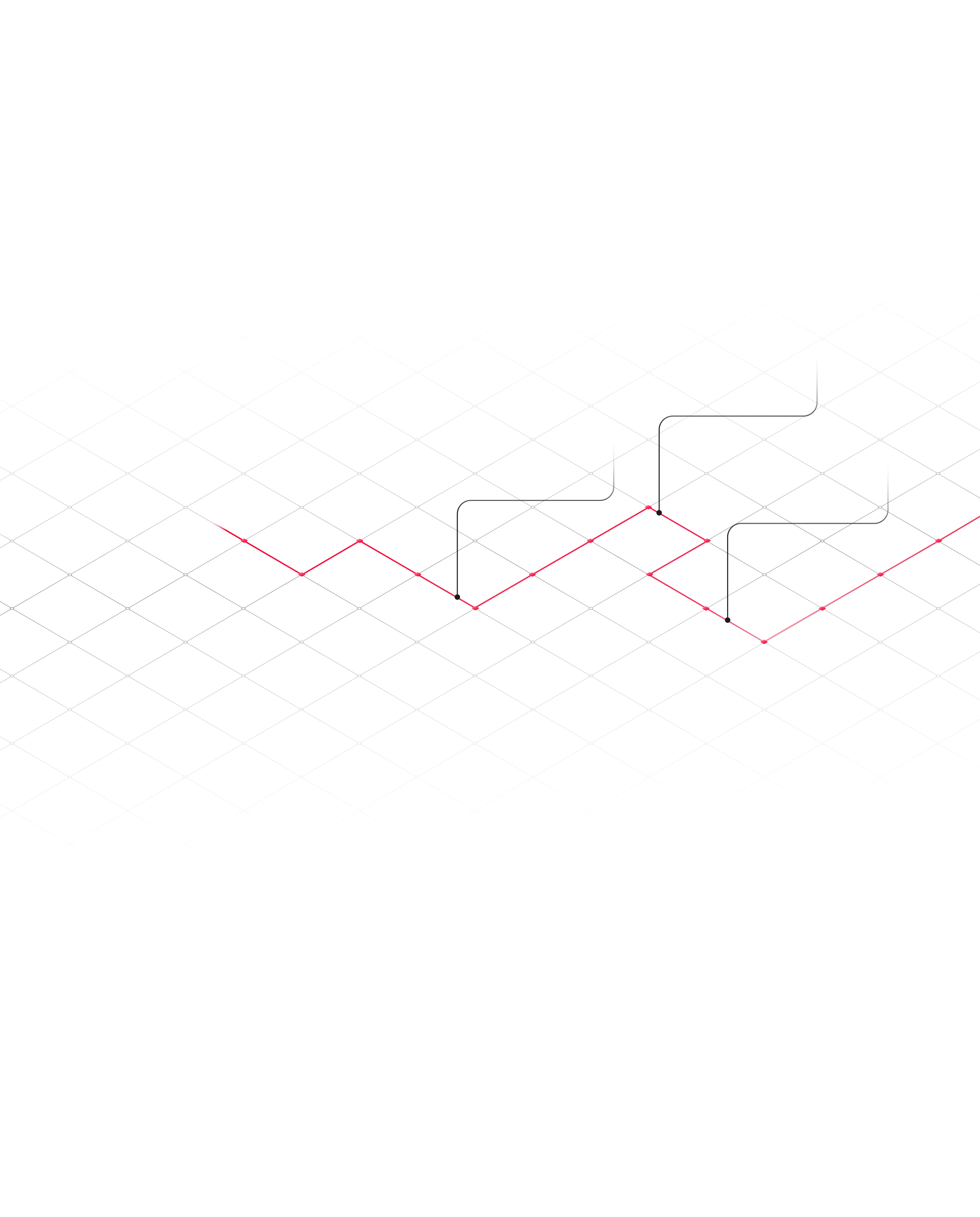 Isometric grid with connection lines